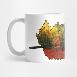 Maple Leaf Outline (Fall Colors) Mug